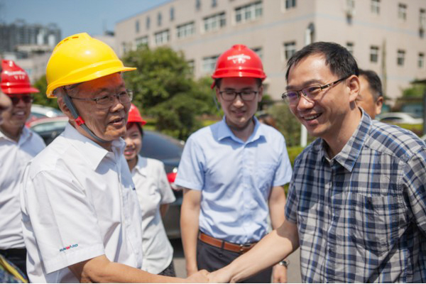 商务部合作司刘民强副司长一行调研山河智能