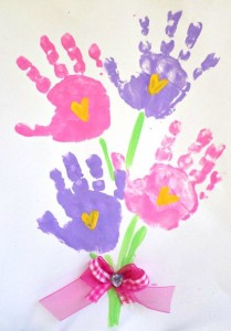 handprint bouquet